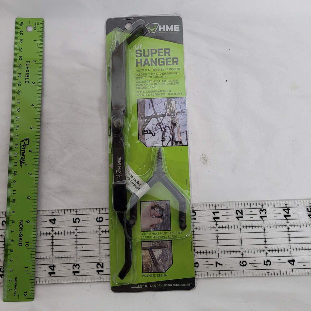 HME Lil Super Hanger Folding Tree Stand Bow Gear Accessory Hook HME-LSH Black